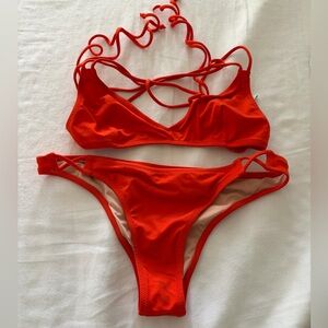 J Crew Red Strappy Women’s Bikini